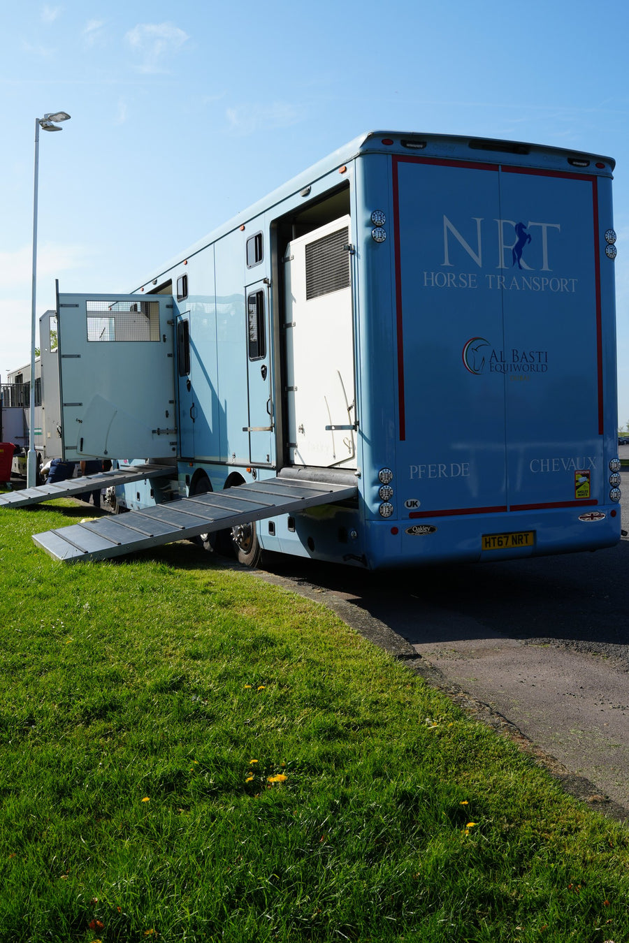 NRT Horse Transport lorry loading