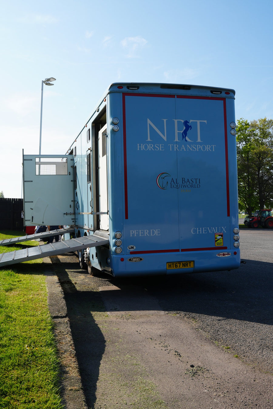 NRT Horse Transport lorry, ramps down
